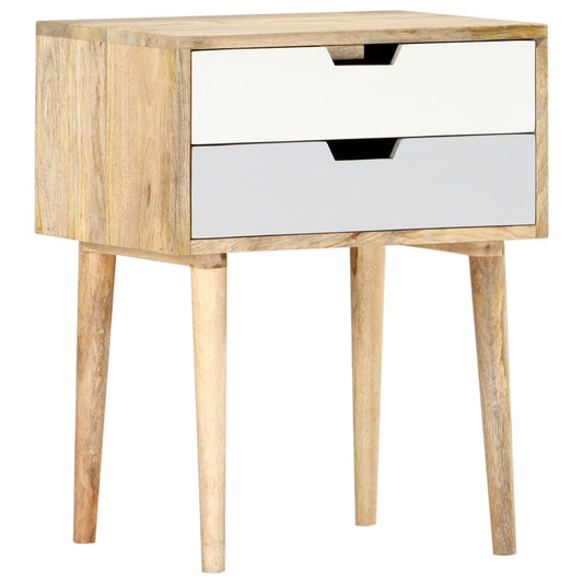 286481 vidaXL Bedside Cabinet 47x35x59 cm Solid Mango Wood