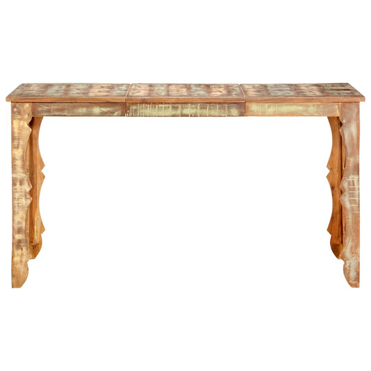 286489 vidaXL Dining Table 140x70x76 cm Solid Reclaimed Wood
