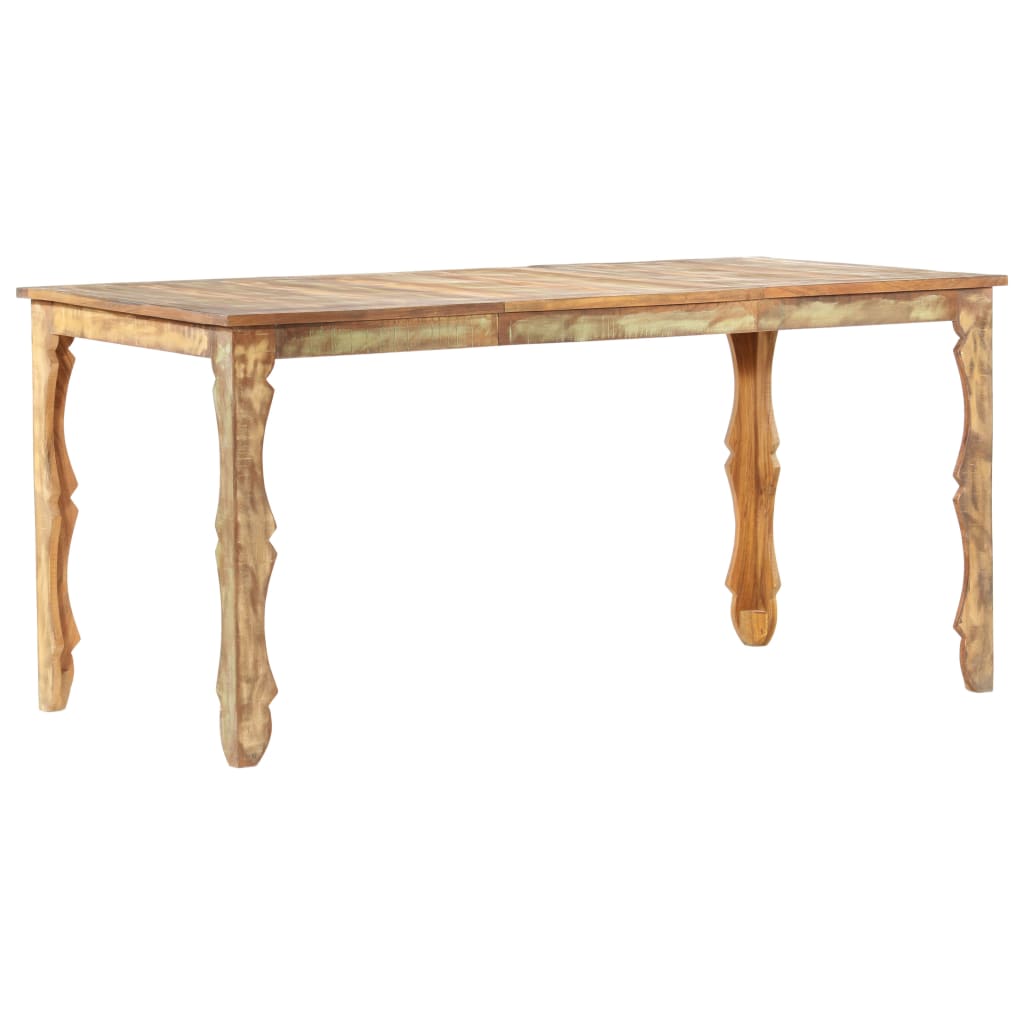 vidaXL Dining Table 160x80x76 cm Solid Reclaimed Wood