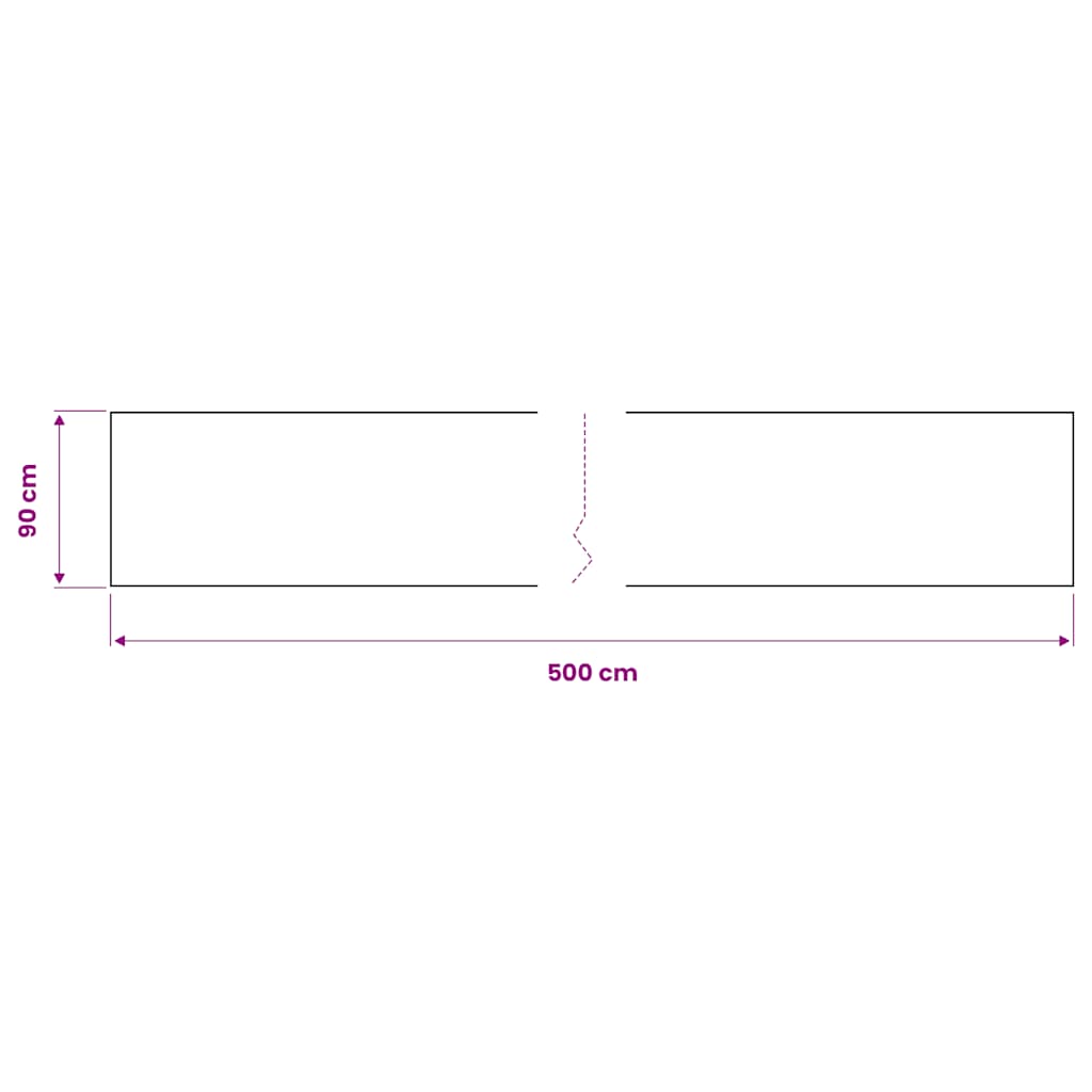 vidaXL Furniture Film | Black | PVC | 500 x 90 cm | Waterproof materials
