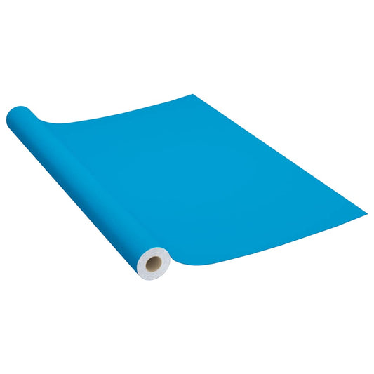 146126 vidaXL Self-adhesive Furniture Film Azure 500x90 cm PVC