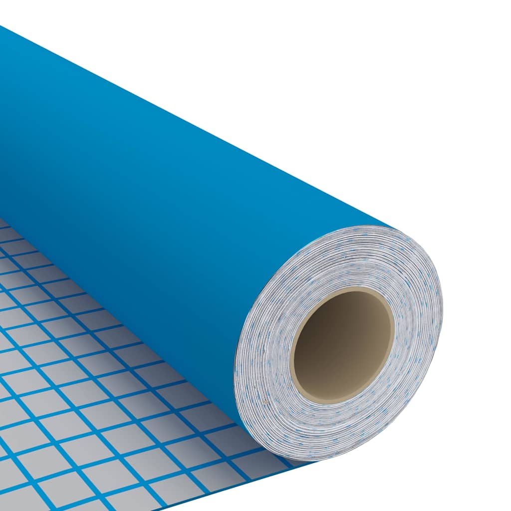 146126 vidaXL Self-adhesive Furniture Film Azure 500x90 cm PVC