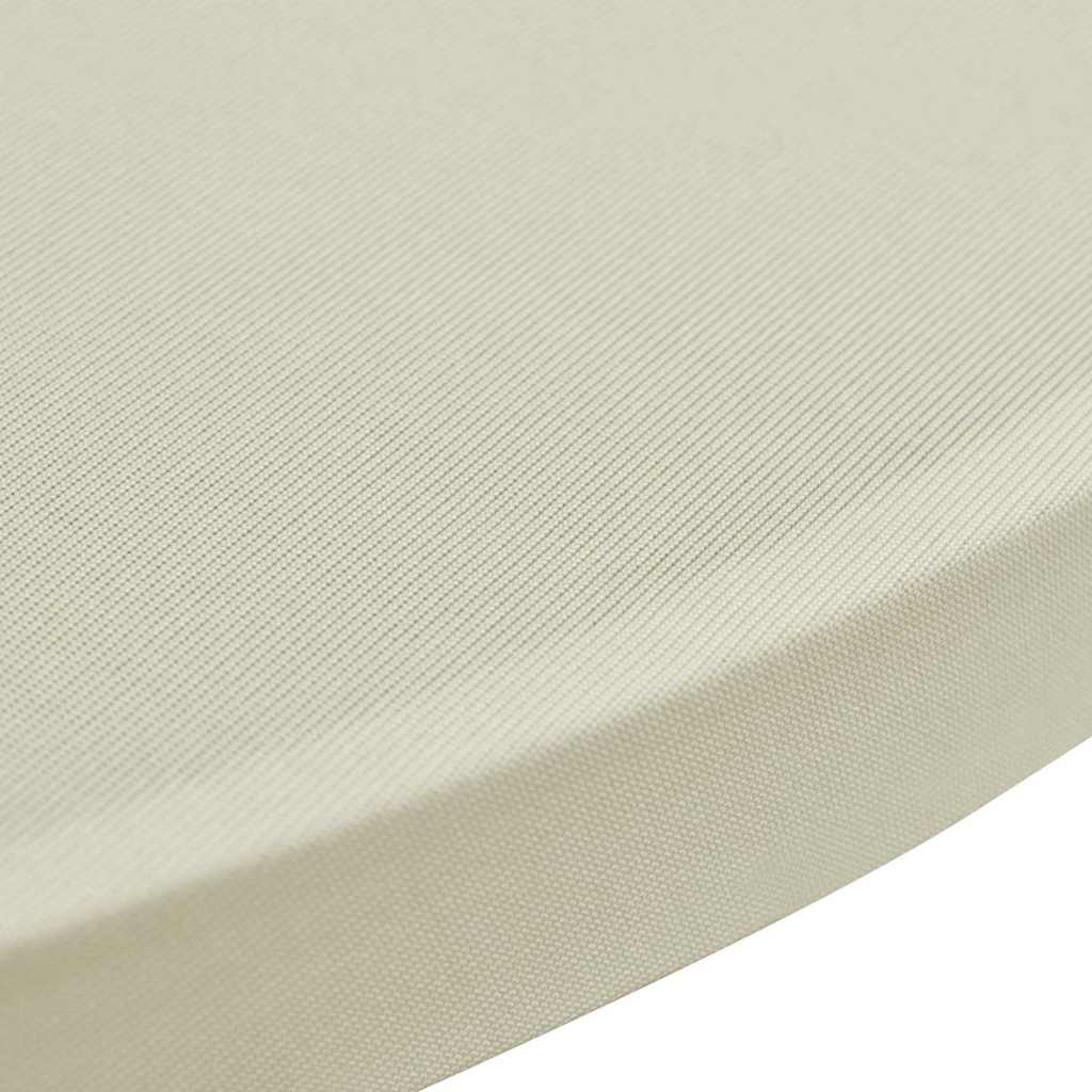 vidaXL Standing Table Cover ??70 cm Cream Stretch 4 pcs