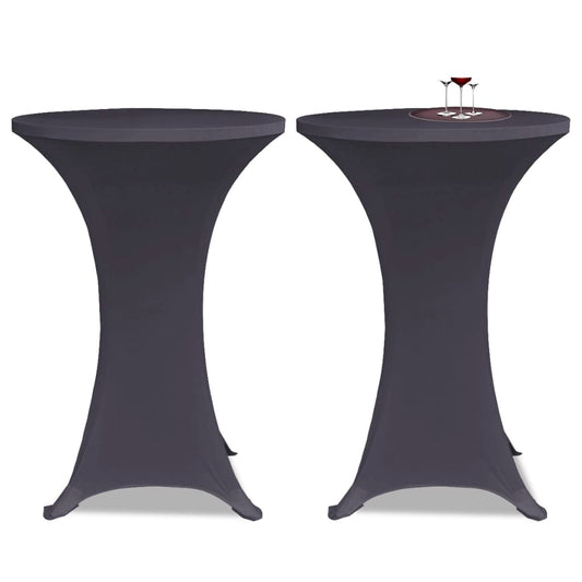 vidaXL Stretch Table Cover 4 pcs 70 cm Anthracite