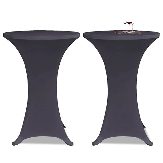vidaXL Stretch Table Cover 4 pcs 80 cm Anthracite