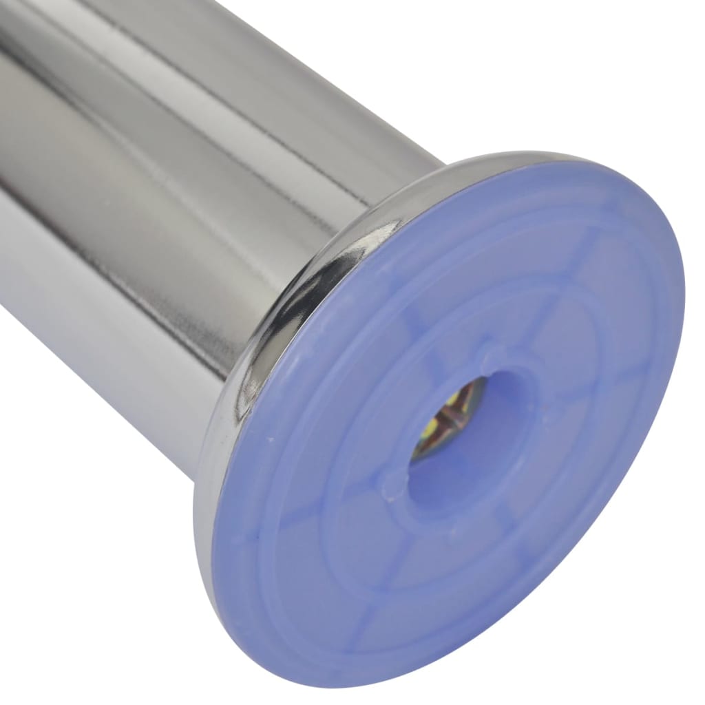 vidaXL Round Sofa Legs 8 pcs Chrome 180 mm