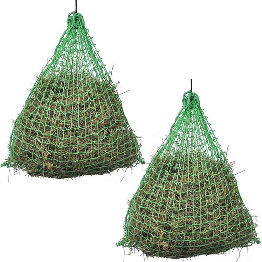 vidaXL Hay Nets 4 pcs Round 0,75x0,5 m PP