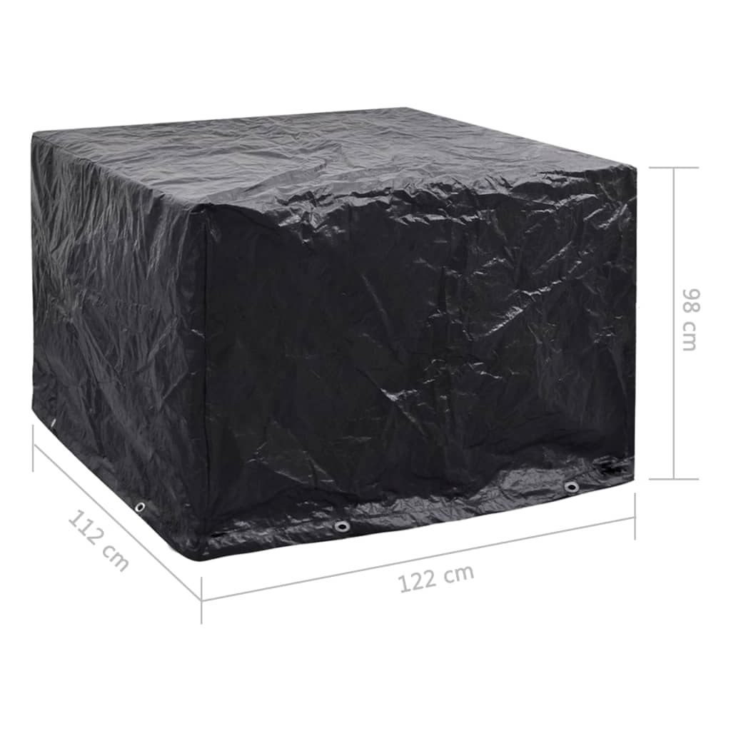 vidaXL Garden Furniture Covers 2 pcs 8 Eyelets 122x112x98 cm
