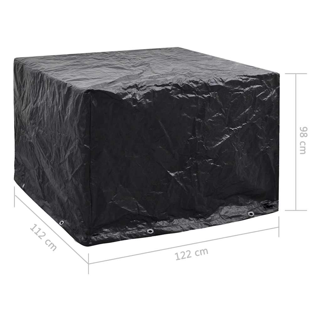 vidaXL Garden Furniture Covers 2 pcs 8 Eyelets 122x112x98 cm