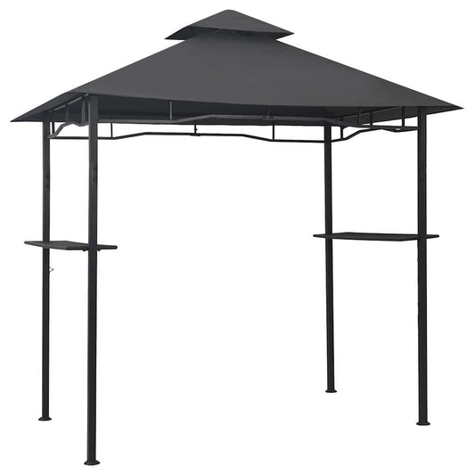 48602 vidaXL BBQ Gazebo 240x150x255 cm Anthracite Steel