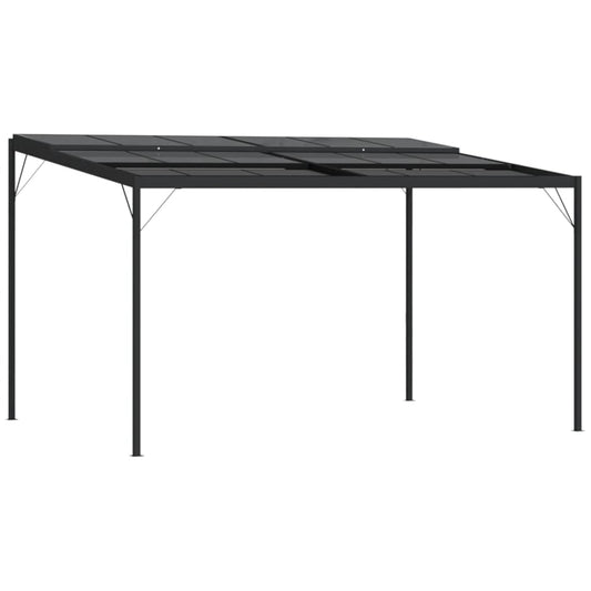 vidaXL Gazebo with Roof Anthracite 4x3x2.5 m Aluminium and Steel