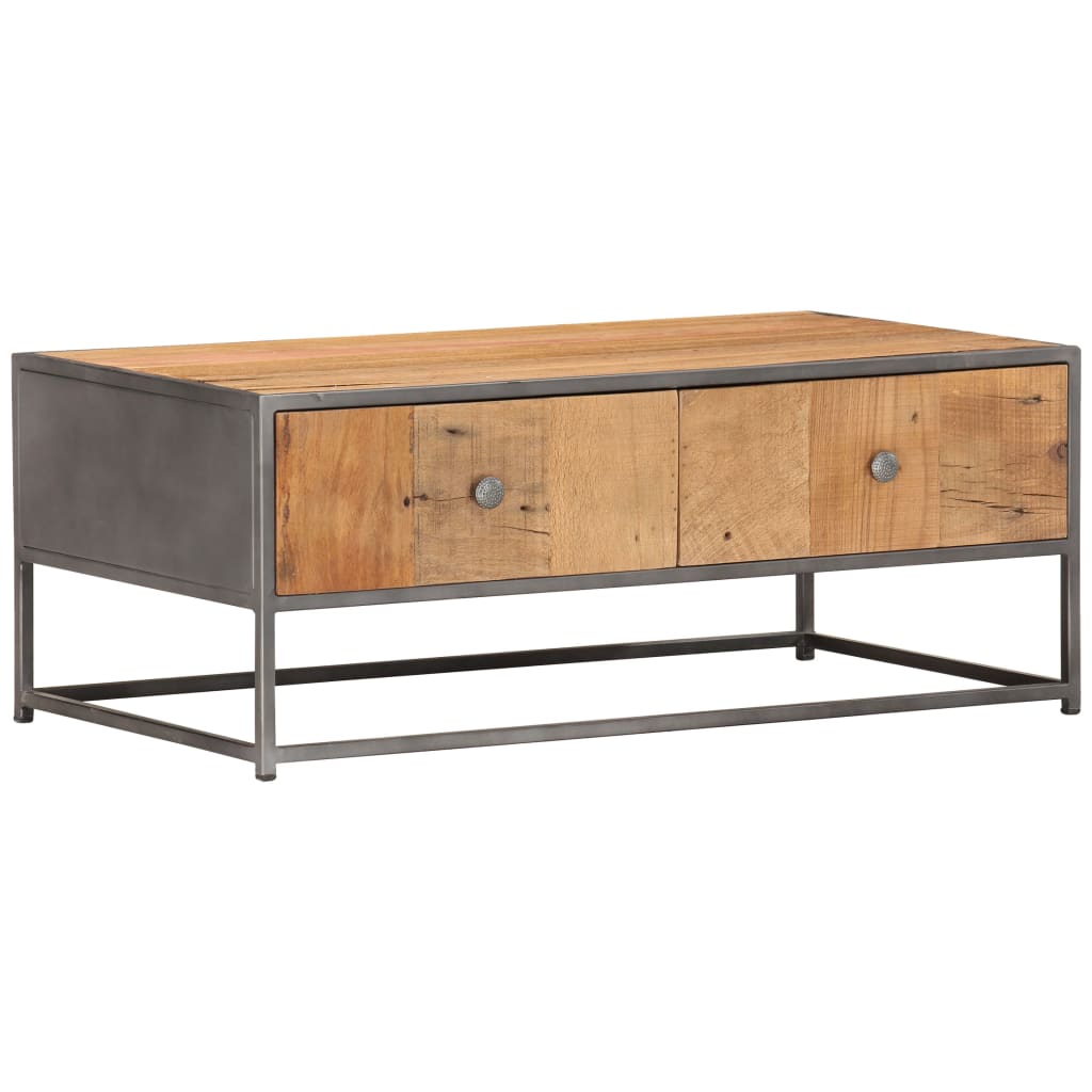 vidaXL Coffee Table 90x50x35 cm Solid Reclaimed Wood