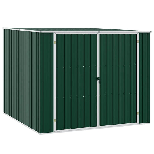 46253 vidaXL Garden Shed Green 195x198x159 cm Galvanised Steel