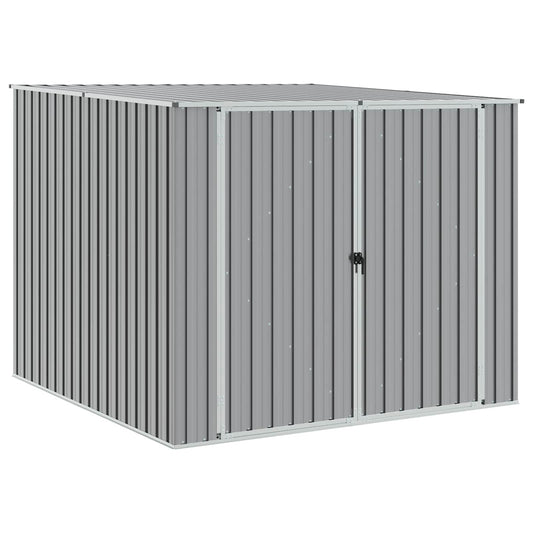 vidaXL Garden Shed Grey 195x198x159 cm Galvanised Steel
