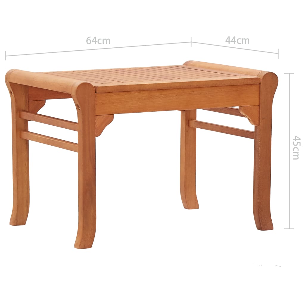 47289 vidaXL Garden Bench 64 cm Solid Eucalyptus Wood