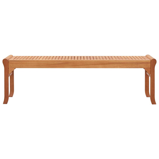 47291 vidaXL 3-Seater Garden Bench 150 cm Solid Eucalyptus Wood
