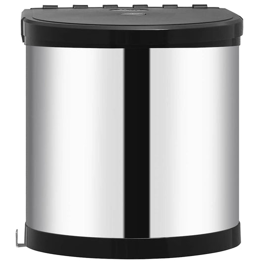 51171 vidaXL Kitchen Built-in Dust Bin Stainless Steel 8 L