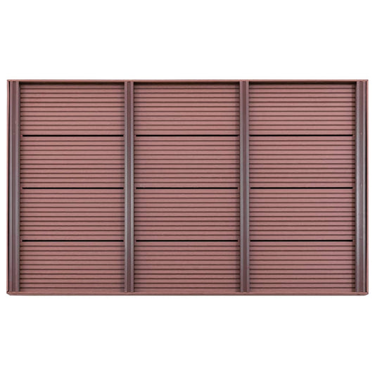 vidaXL Floor Element for Solar Shower Brown 101x63x55 cm WPC