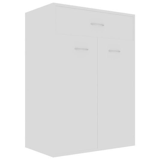801071 vidaXL Shoe Cabinet White 60x35x84 cm Engineered Wood