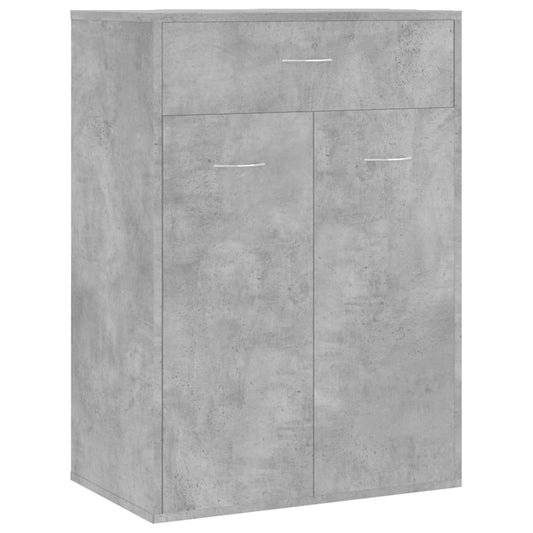 vidaXL Shoe Rack | Concrete grey | Engineered wood | Compact | Shoe Cabinet