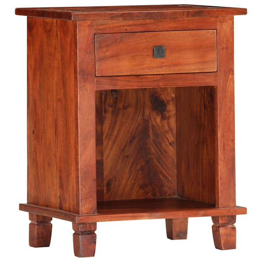 286265 vidaXL Bedside Cabinet 40x30x50 cm Solid Acacia Wood