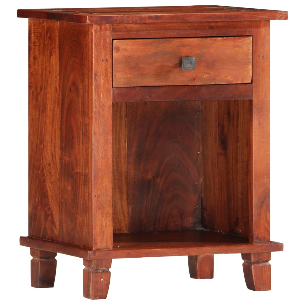 vidaXL Bedside Cabinet 40x30x50 cm Solid Acacia Wood