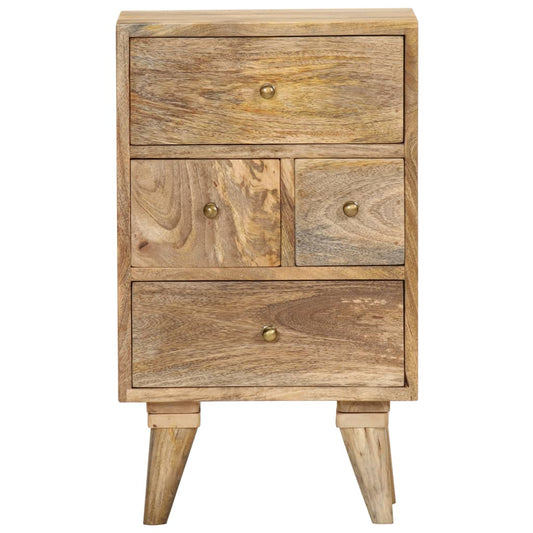 vidaXL Bedside Cabinet | Brown | Solid Mango Wood | Medium | Bedside Cabinet