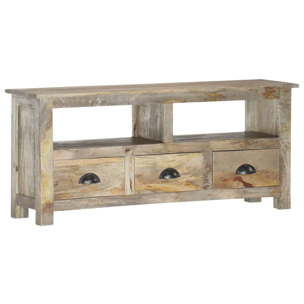 286384 vidaXL TV Cabinet 110x30x50 cm Solid Mango Wood