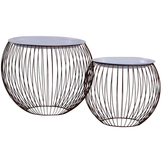 287660 vidaXL Coffee Table 2 pcs Gold