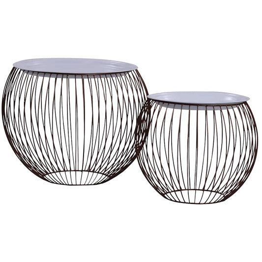 287660 vidaXL Coffee Table 2 pcs Gold
