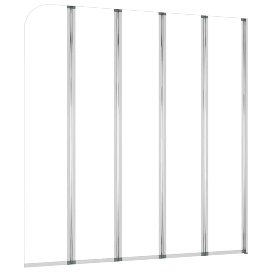 146224 vidaXL Bath Enclosure 120x140 cm Tempered Glass Transparent
