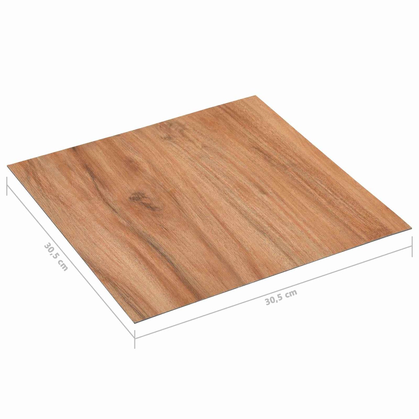 vidaXL Flooring Planks 5.11 m² 55 pcs PVC Light Wood