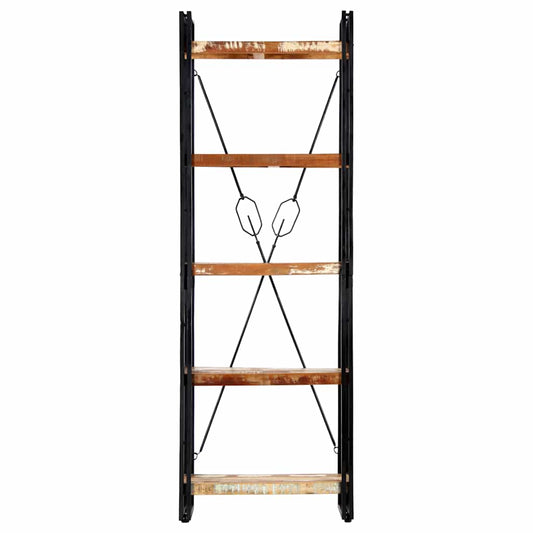 vidaXL 5-Tier Bookcase 60x30x180 cm Solid Reclaimed Wood