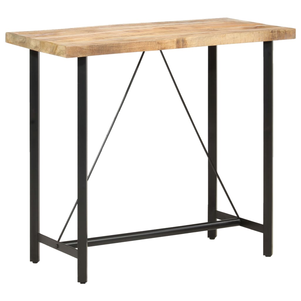 vidaXL Bar Table 120x58x107 cm Rough Mango Wood