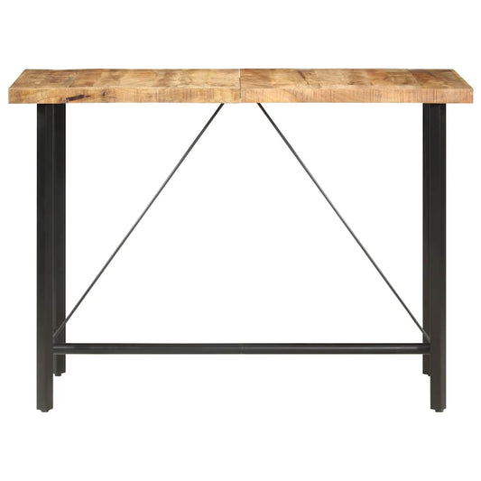 286612 vidaXL Bar Table 150x70x107 cm Rough Mango Wood