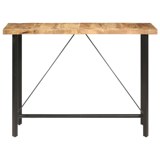 286612 vidaXL Bar Table 150x70x107 cm Rough Mango Wood