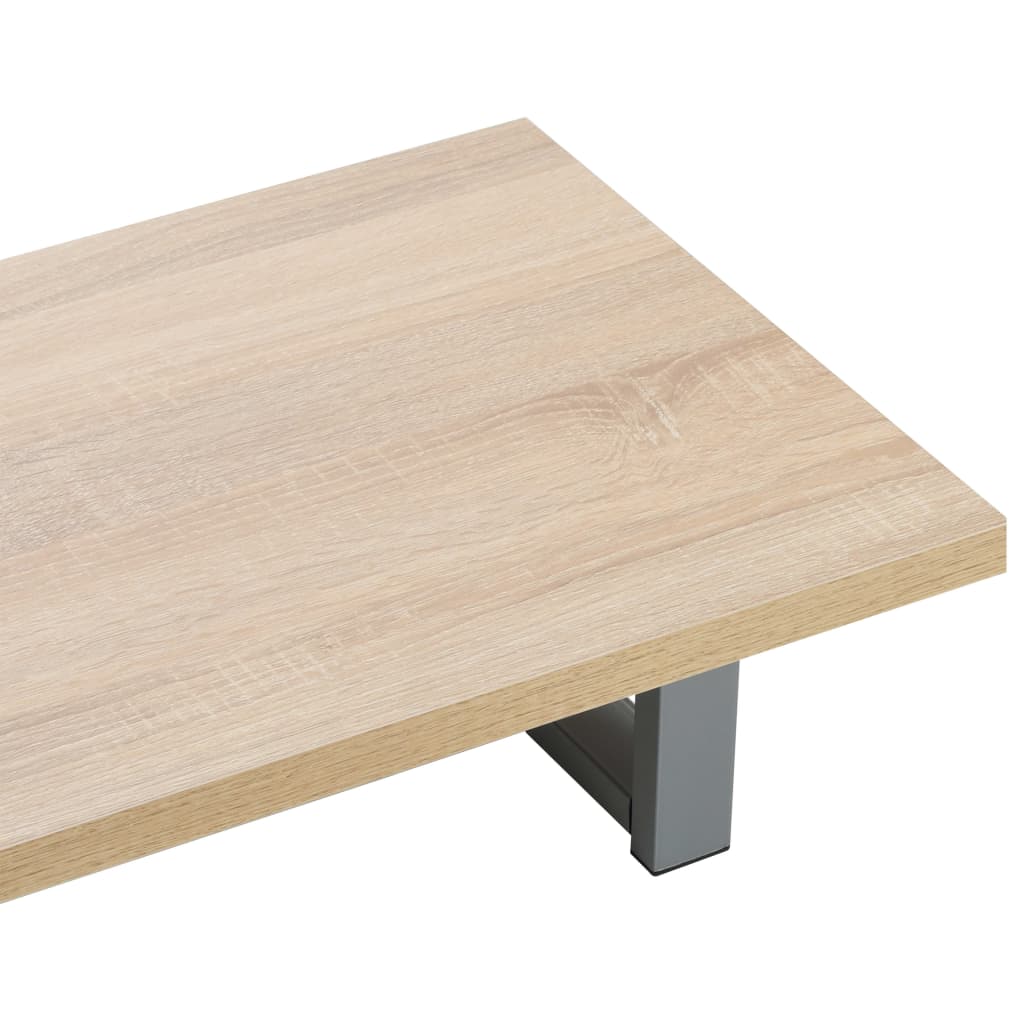 279329 vidaXL Two Piece Bathroom Furniture Set Ceramic Oak (283805+140678)