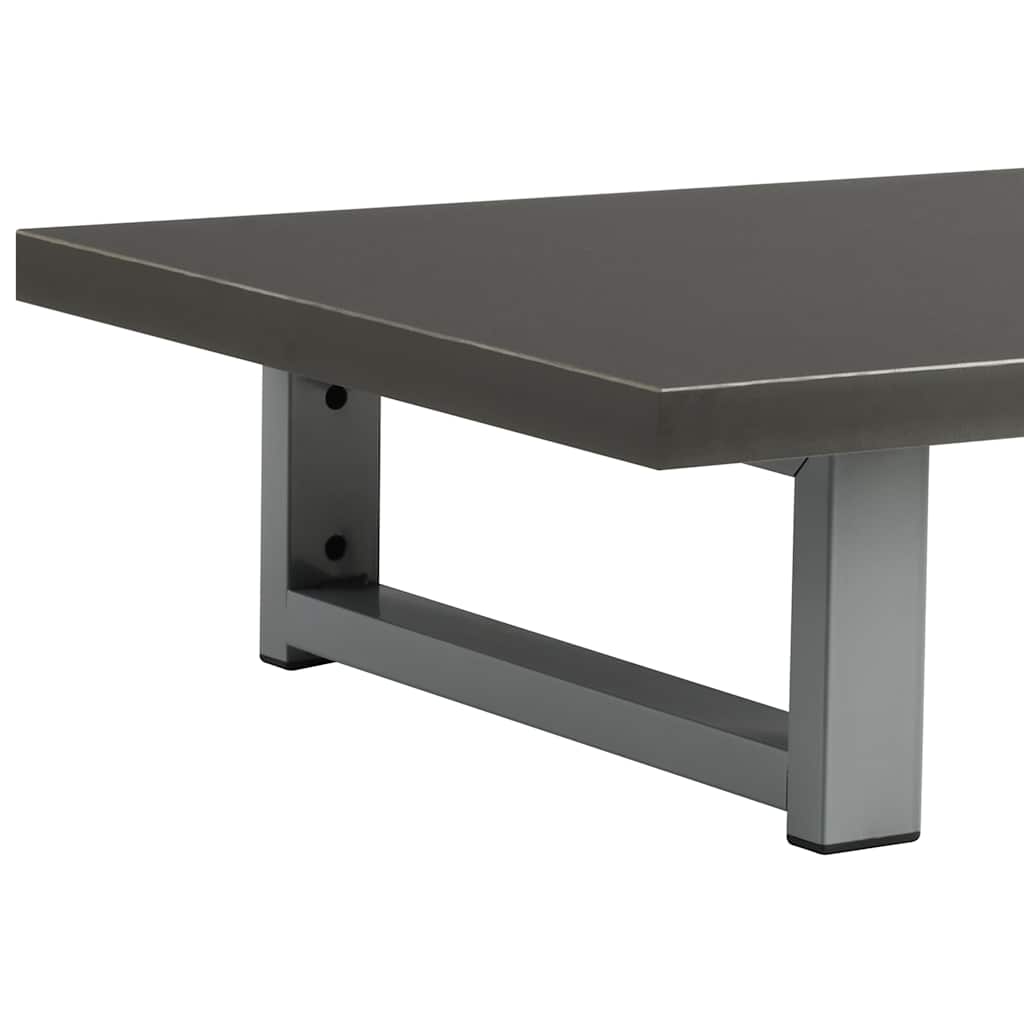 vidaXL Two Piece Bathroom Furniture Set Ceramic Grey