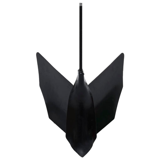 vidaXL Tiller Plough Attachment Black Metal