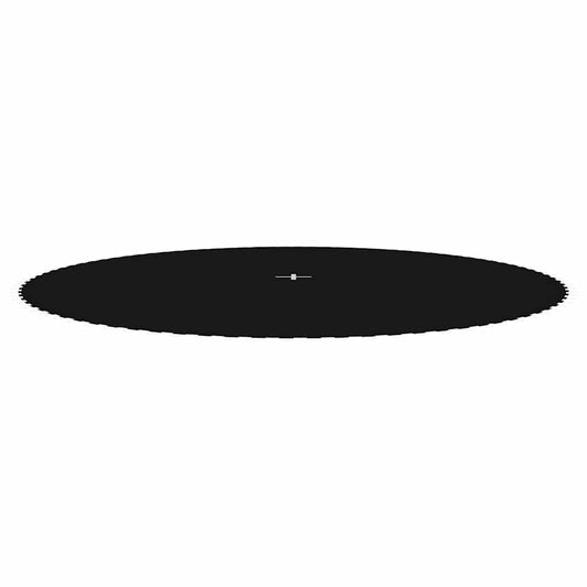 92407 vidaXL Jumping Mat Fabric Black for 15 Feet/4,57 m Round Trampoline