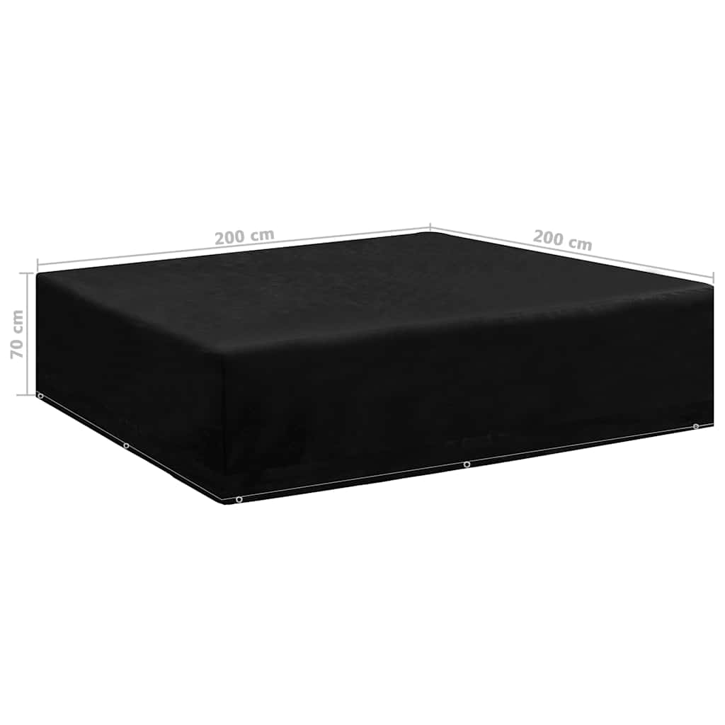 48632 vidaXL Garden Furniture Cover 8 Eyelets 200x200x70 cm
