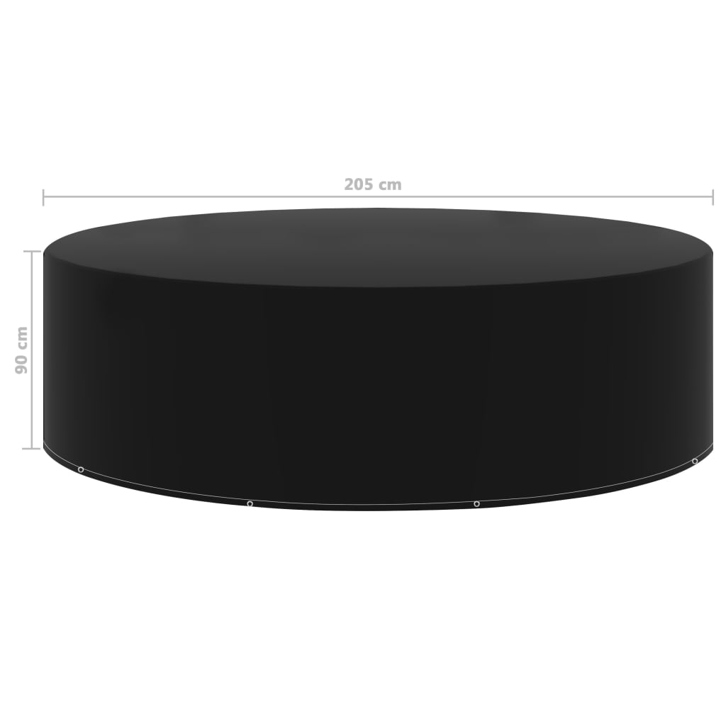 48636 vidaXL Garden Furniture Cover 10 Eyelets 205x90 cm