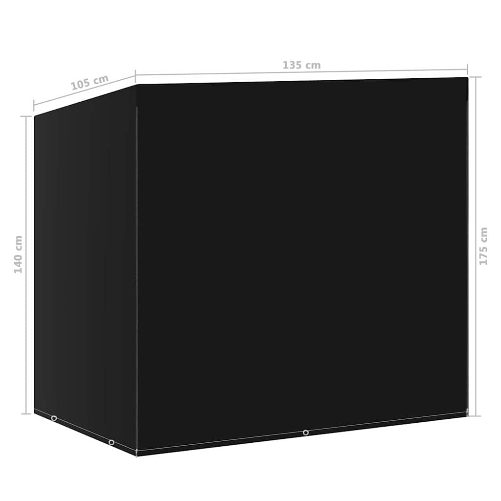 48641 vidaXL Swing Bench Cover 6 Eyelets 135x105x175 cm