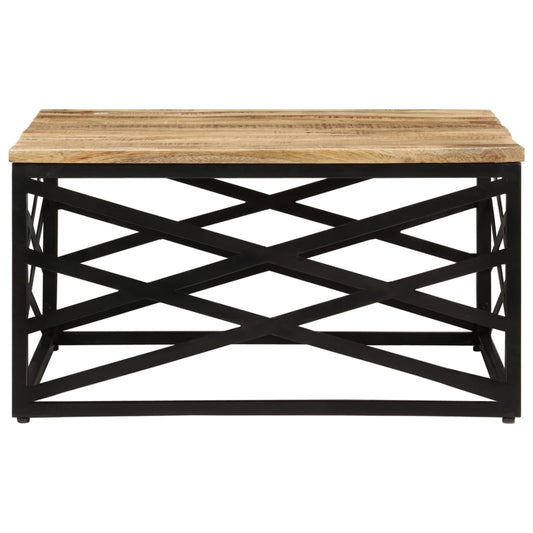287364 vidaXL Coffee Table 68x68x35 cm Solid Mango Wood
