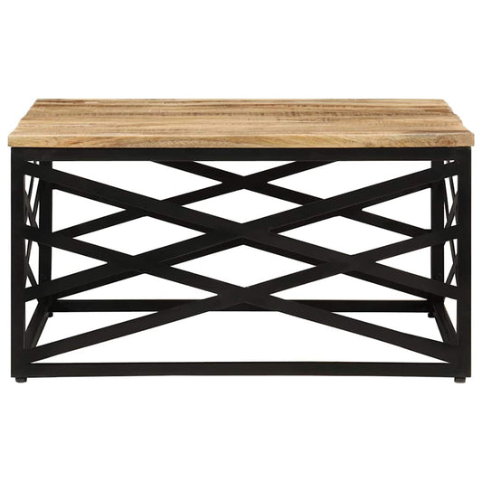 287364 vidaXL Coffee Table 68x68x35 cm Solid Mango Wood