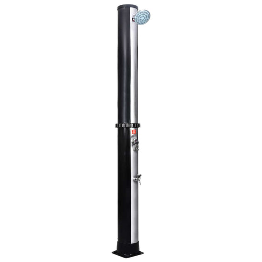 92391 vidaXL Outdoor Solar Shower with Shower Head and Faucet 40 L