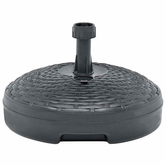 48771 vidaXL Umbrella Base Sand/Water Filled 20 L Anthracite Plastic Rattan