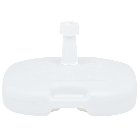 vidaXL Umbrella Base Sand/Water Filled 16 L White Plastic
