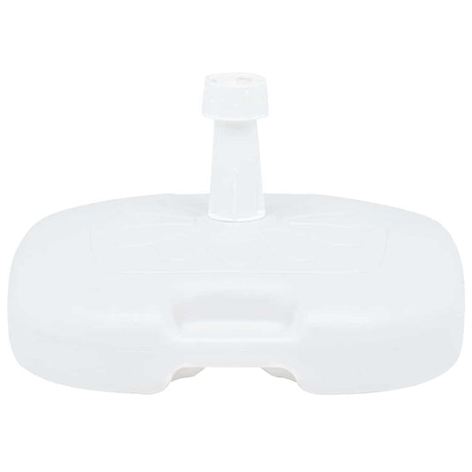 48773 vidaXL Umbrella Base Sand/Water Filled 16 L White Plastic
