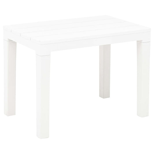 vidaXL Garden Bench | Set of 2 | White | Plastic | Medium | Lightweight